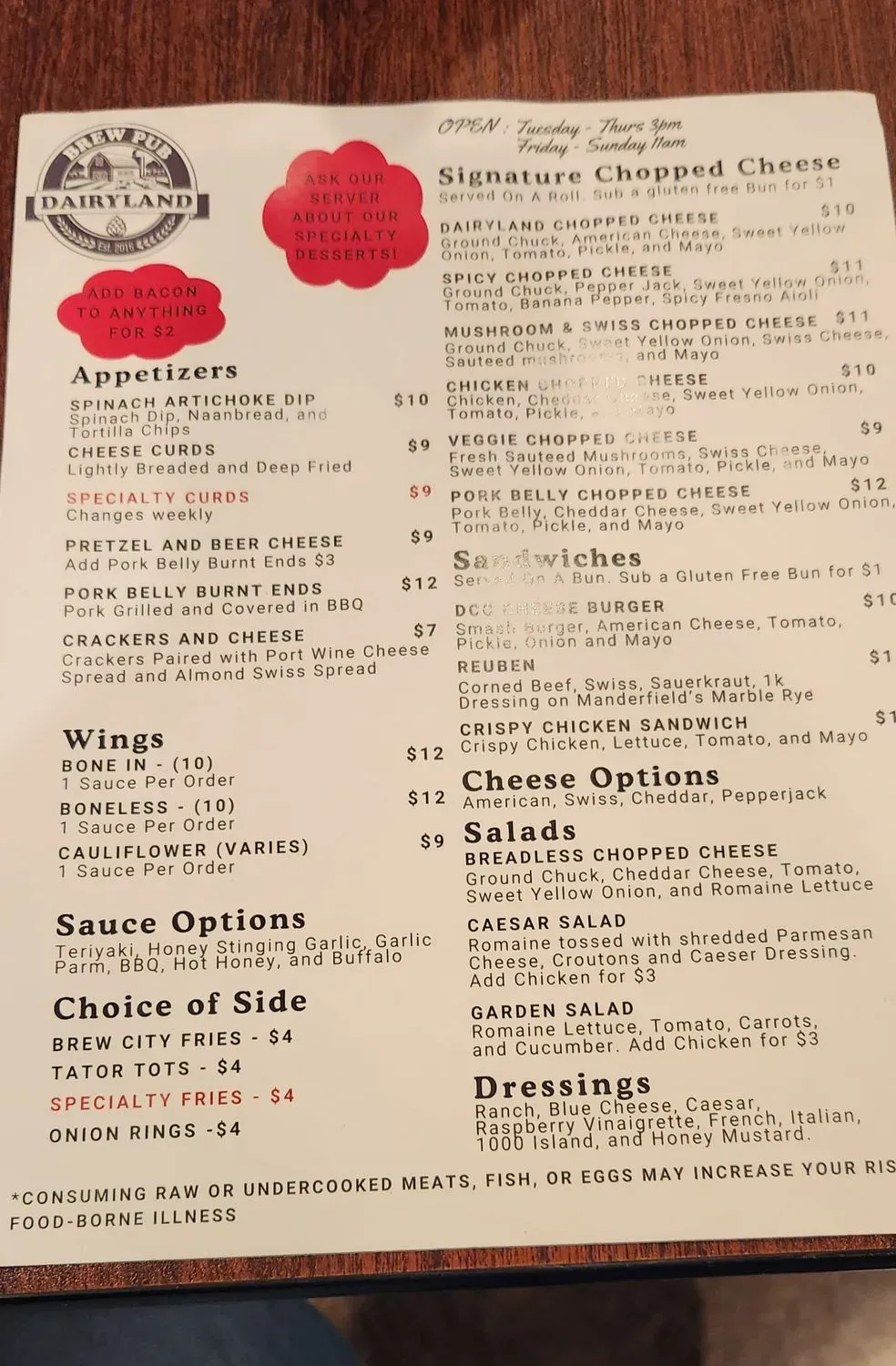 Menu 2