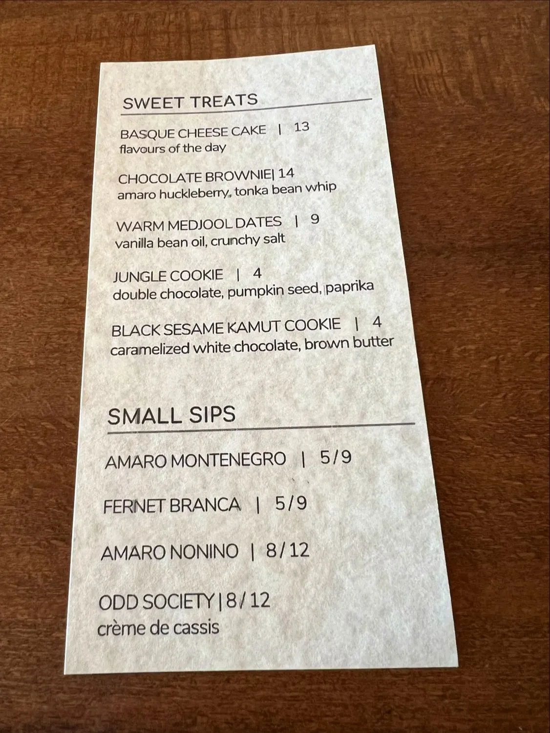 Menu 5