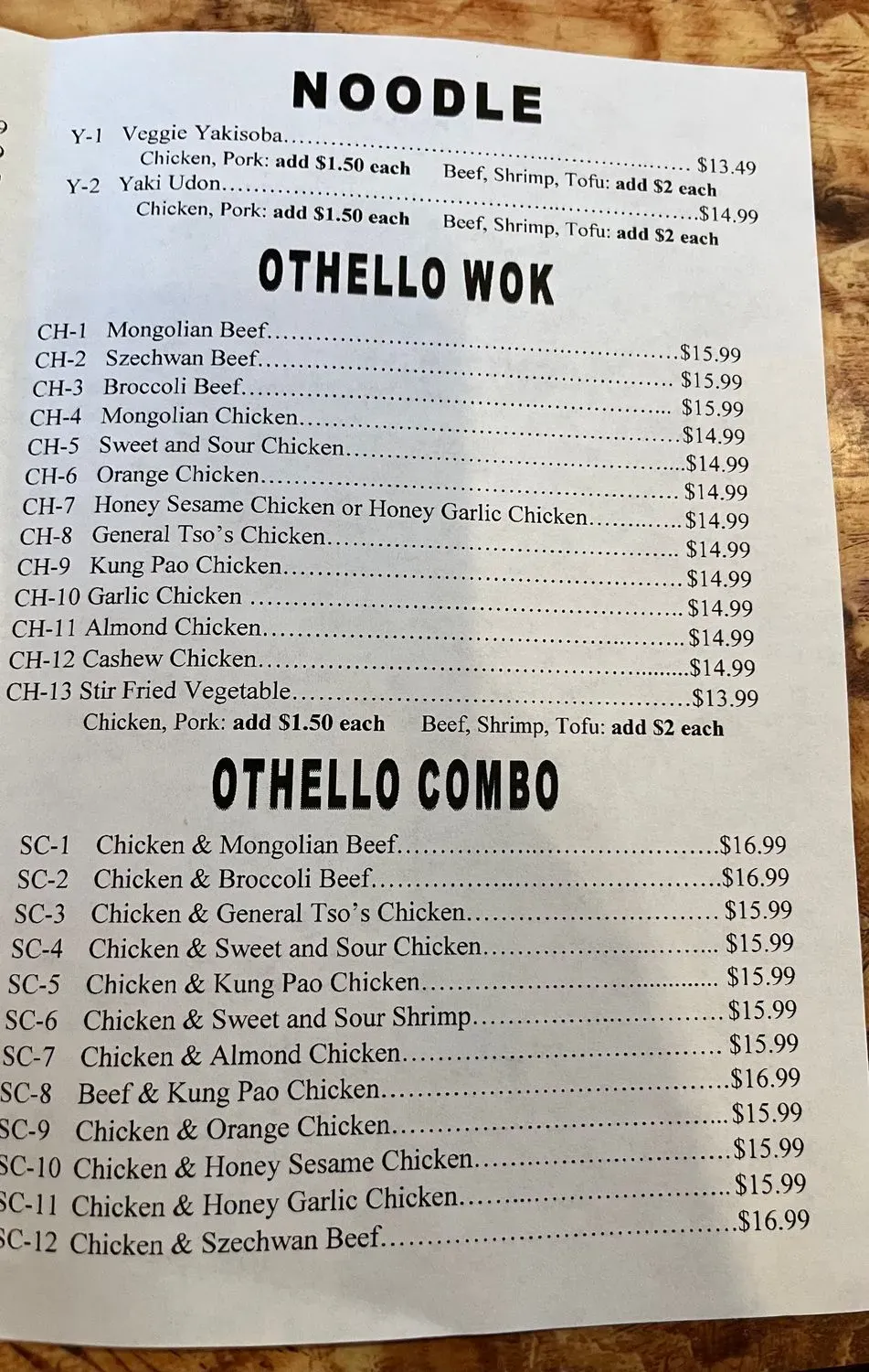 Menu 1