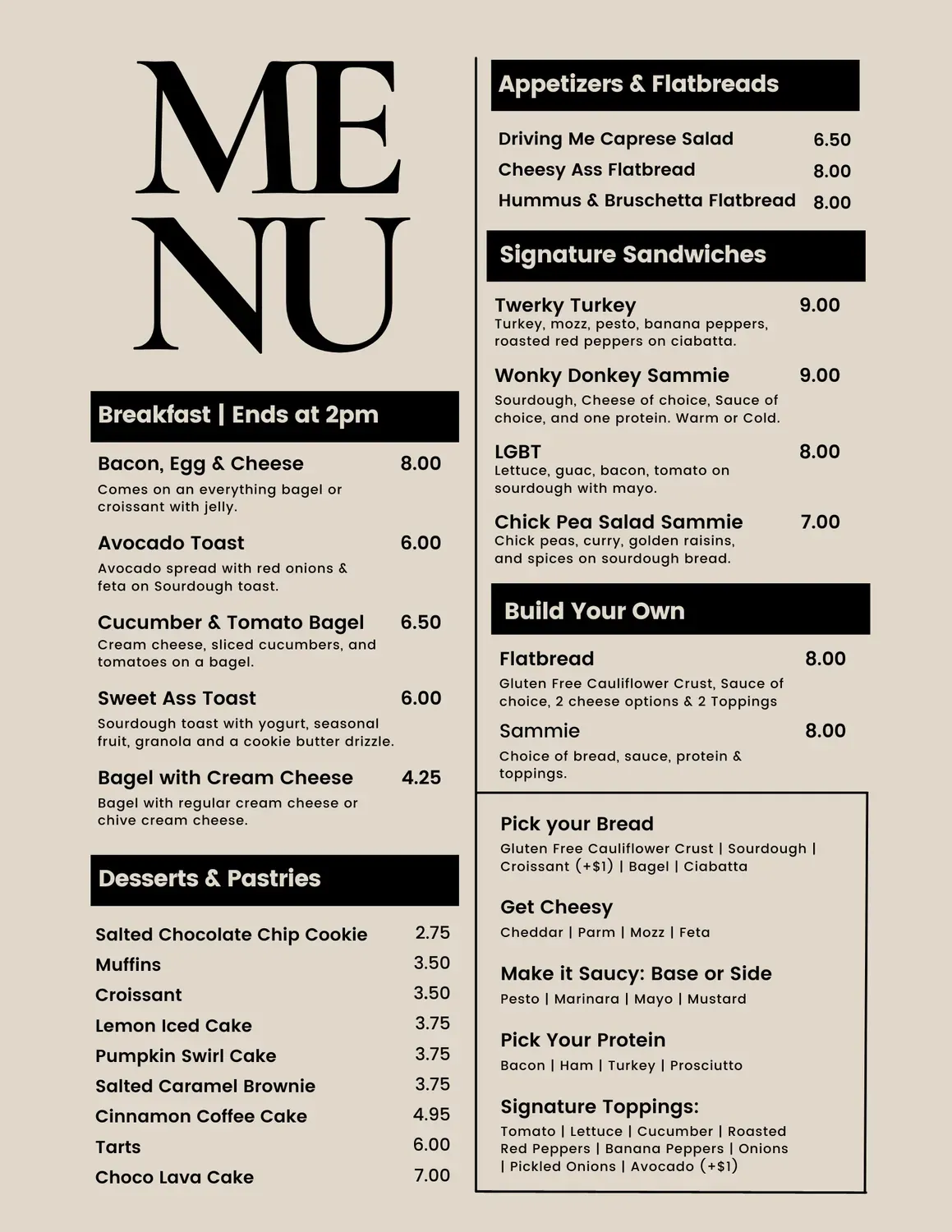 Menu 2