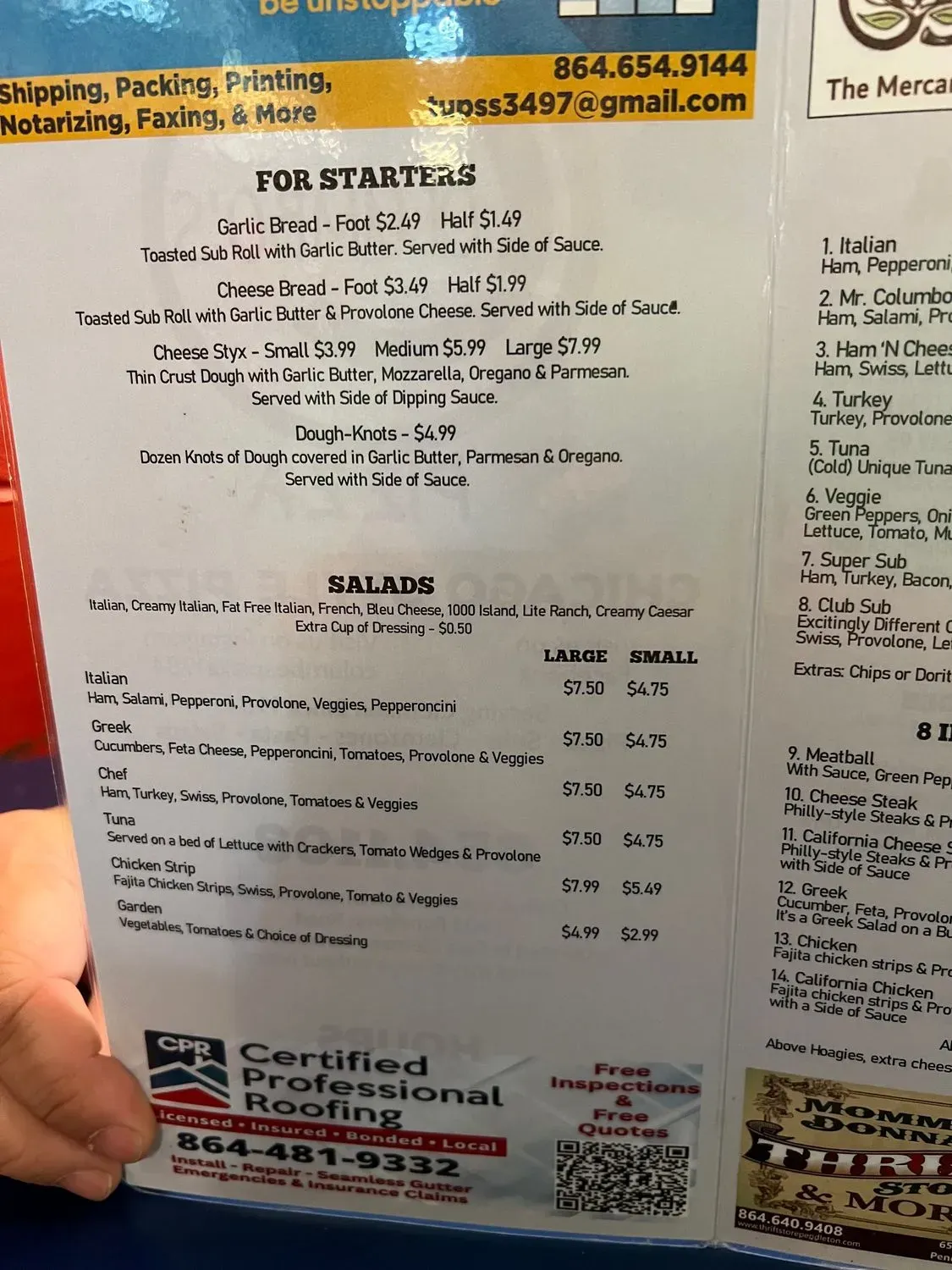 Menu 5