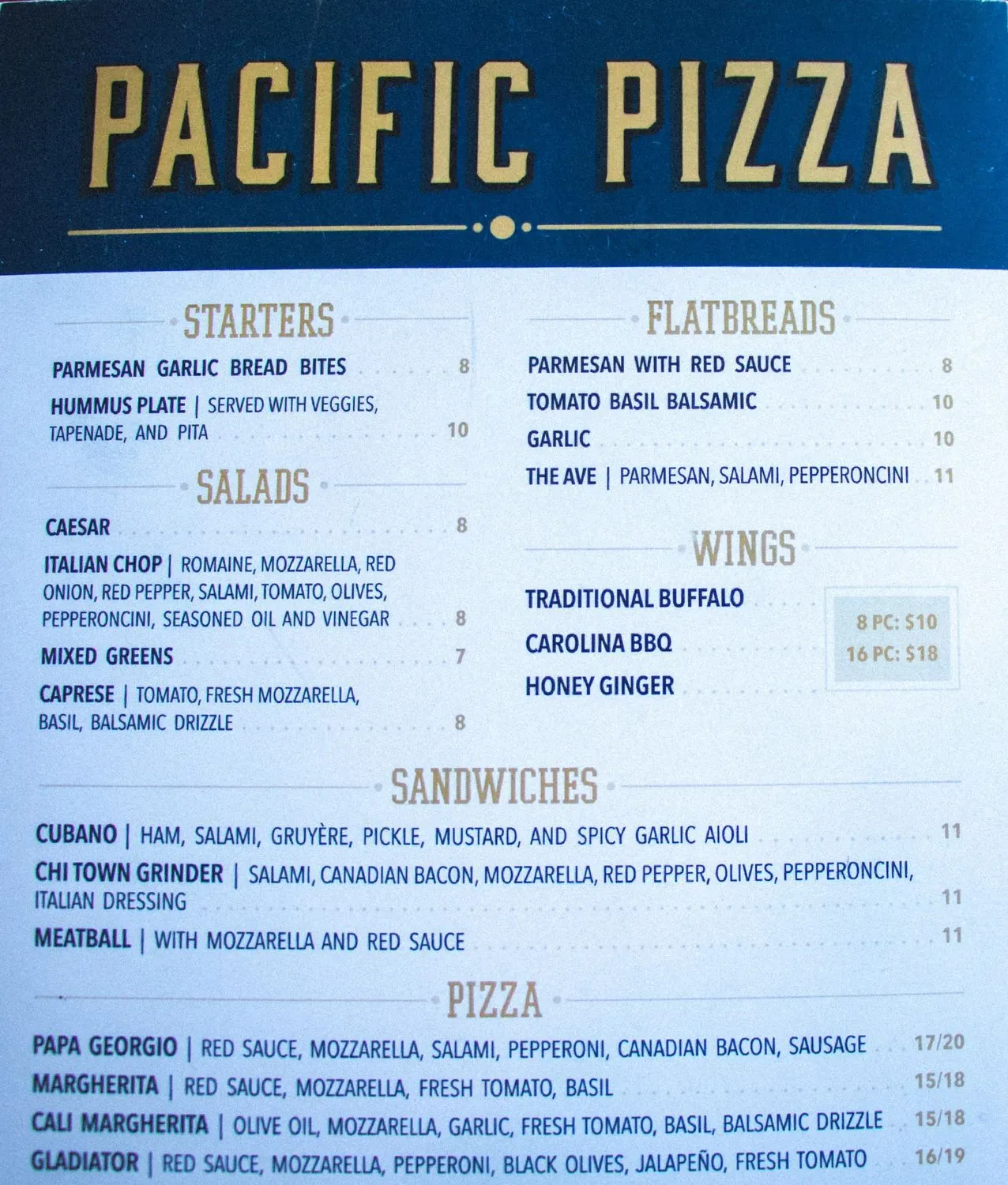 Menu 1