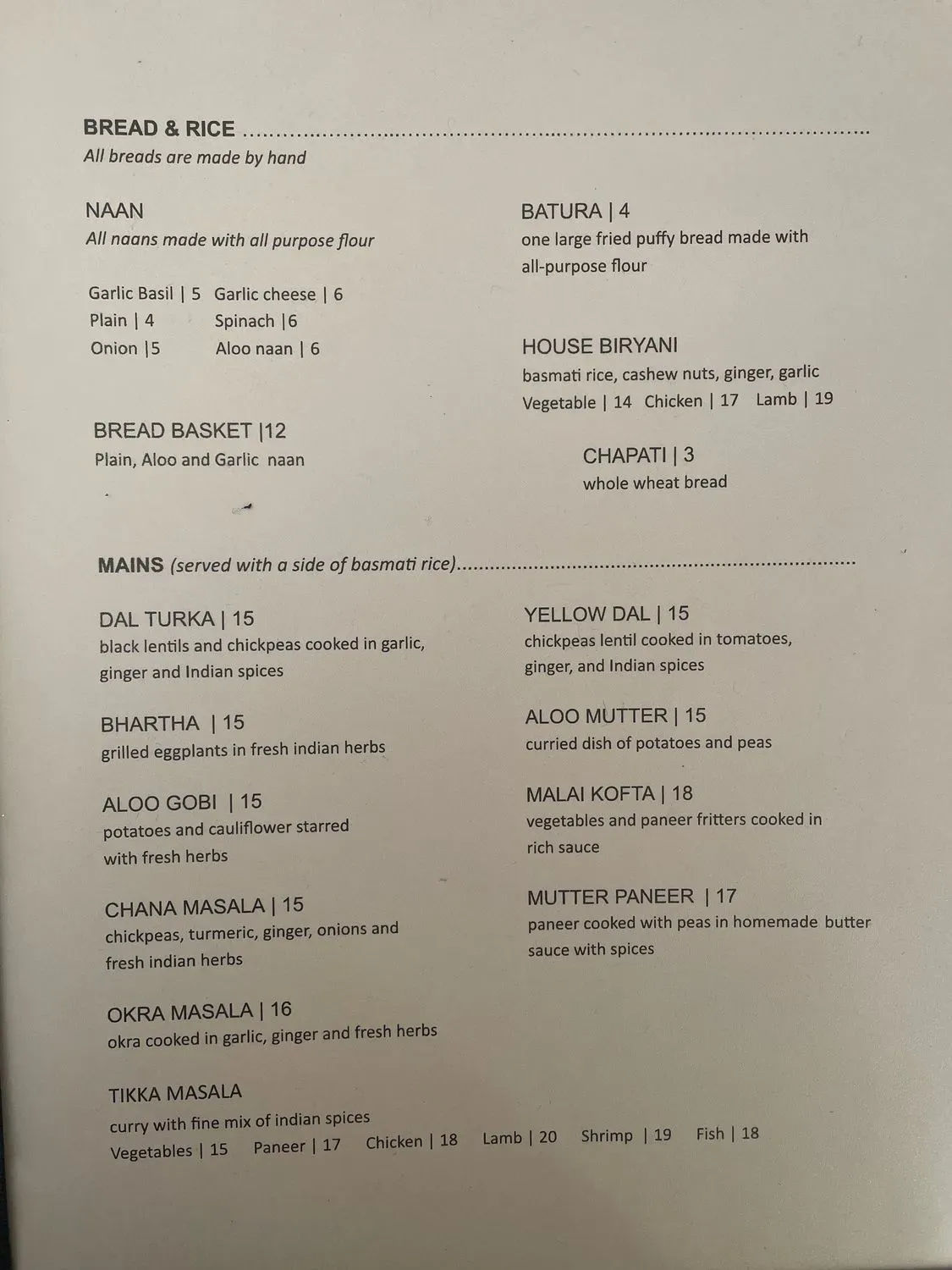 Menu 2