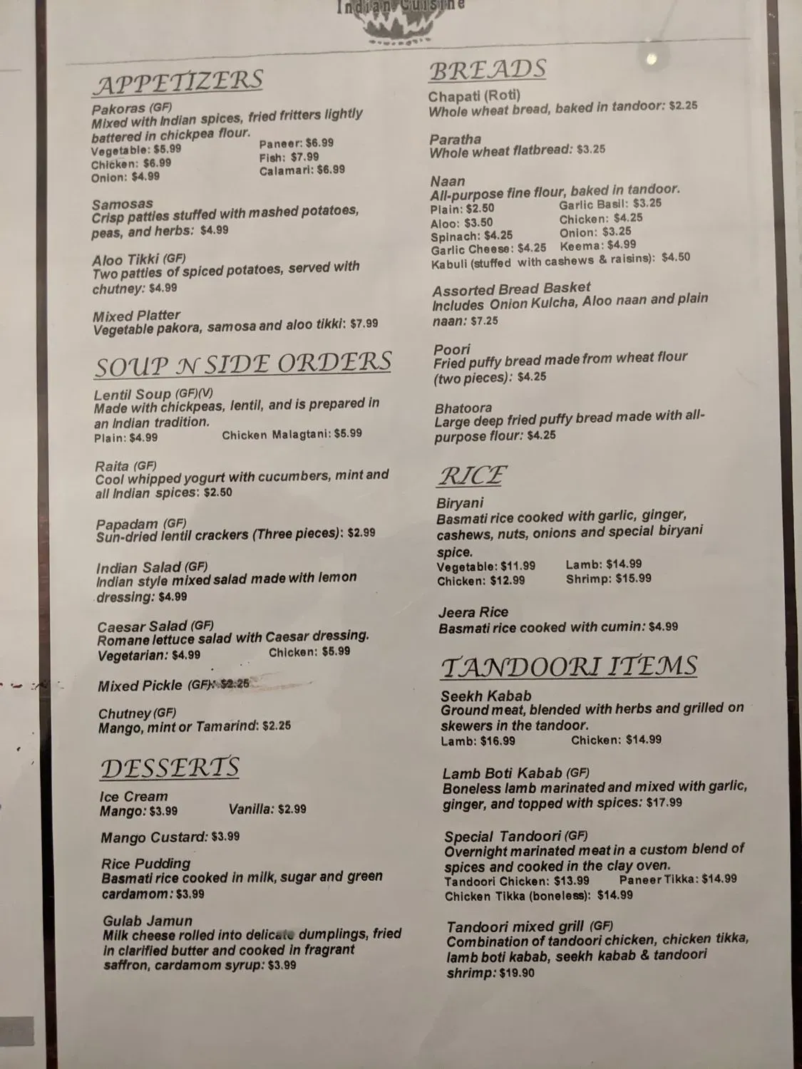 Menu 1