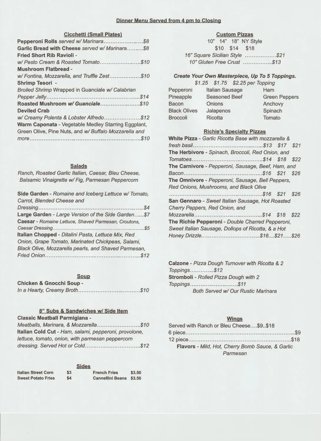 Menu 2