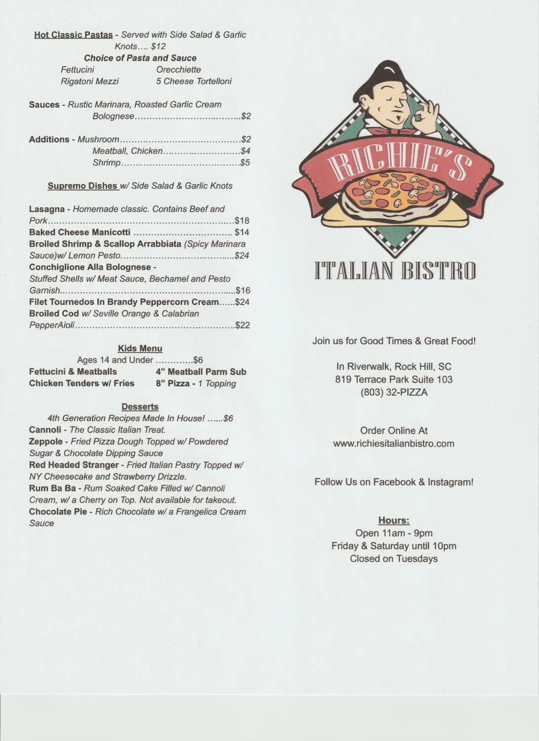 Menu 1