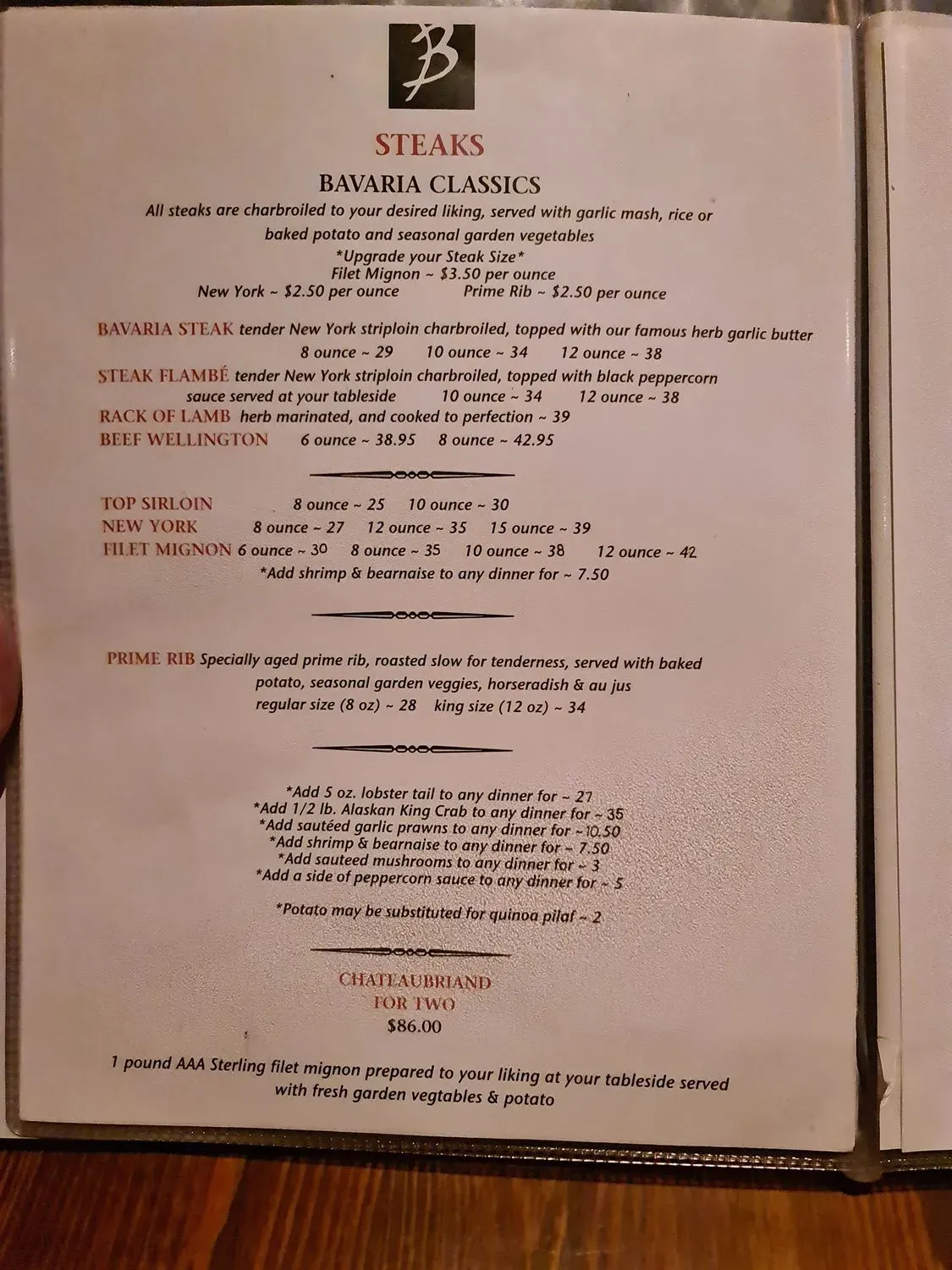 Menu 5