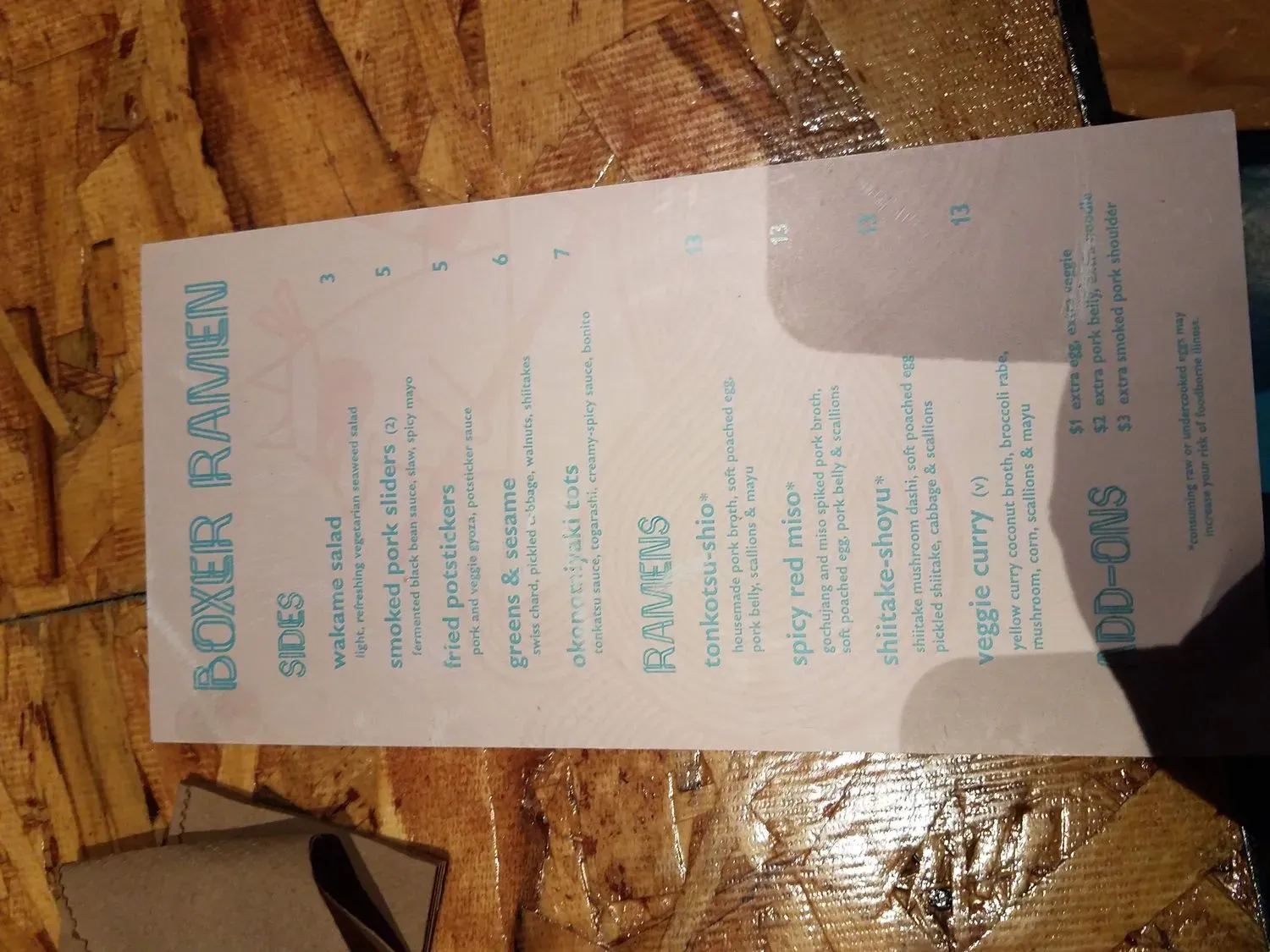 Menu 4