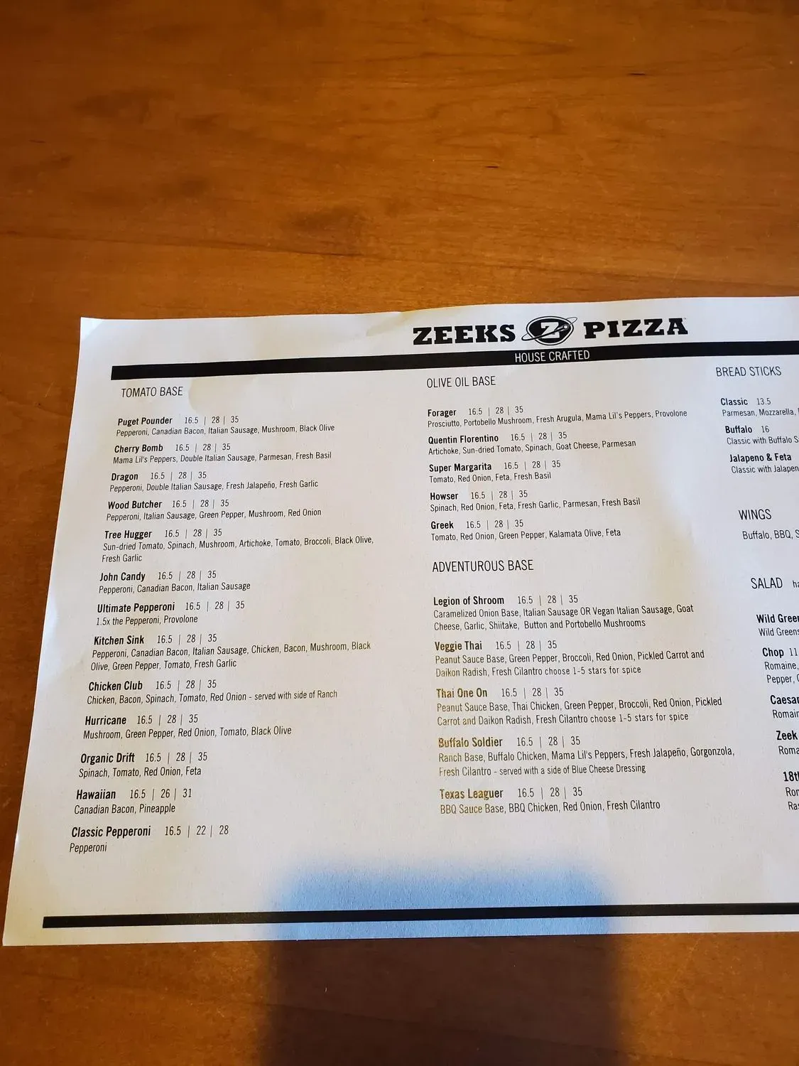 Menu 5