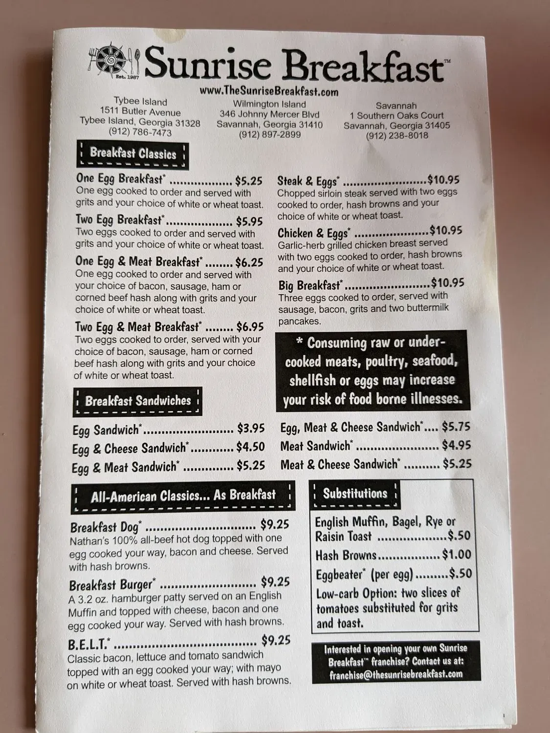 Menu 5