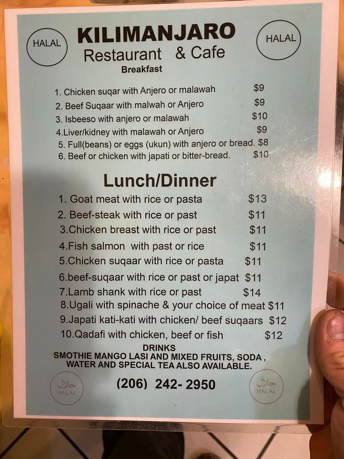 Menu 5