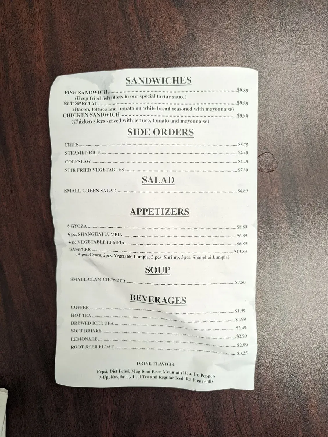 Menu 4