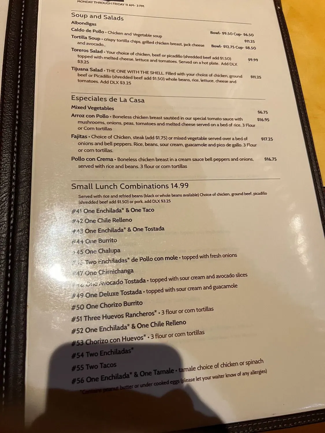 Menu 5