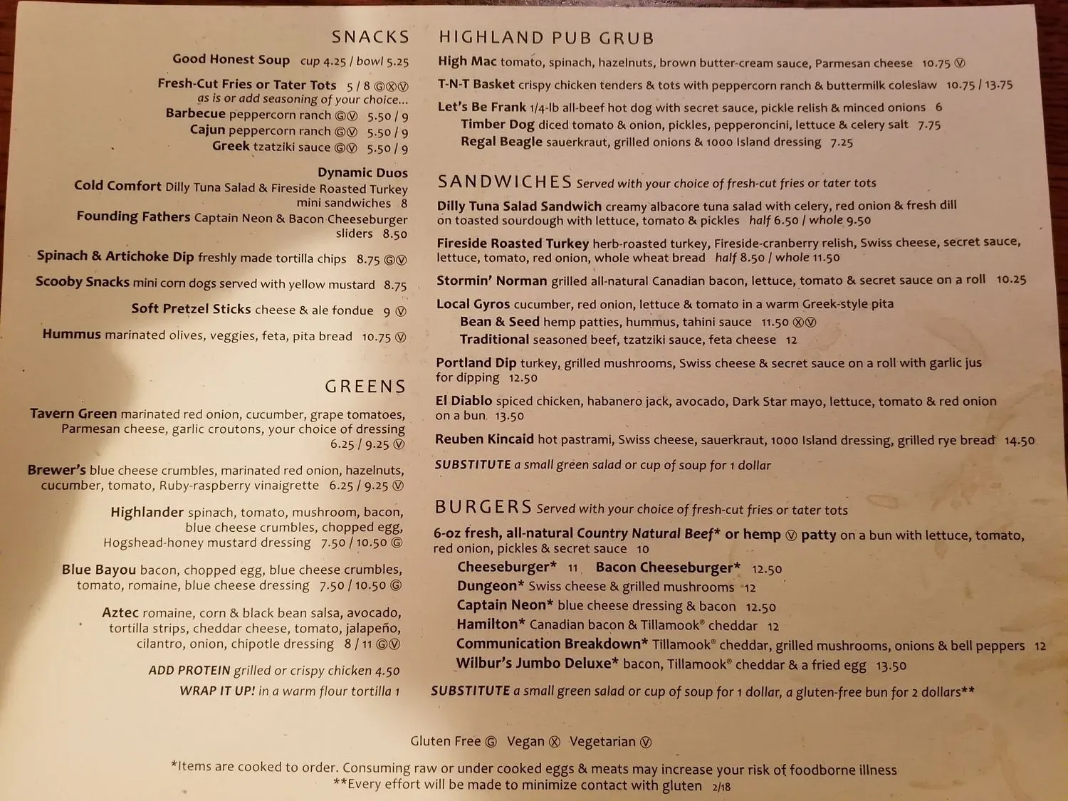 Menu 4