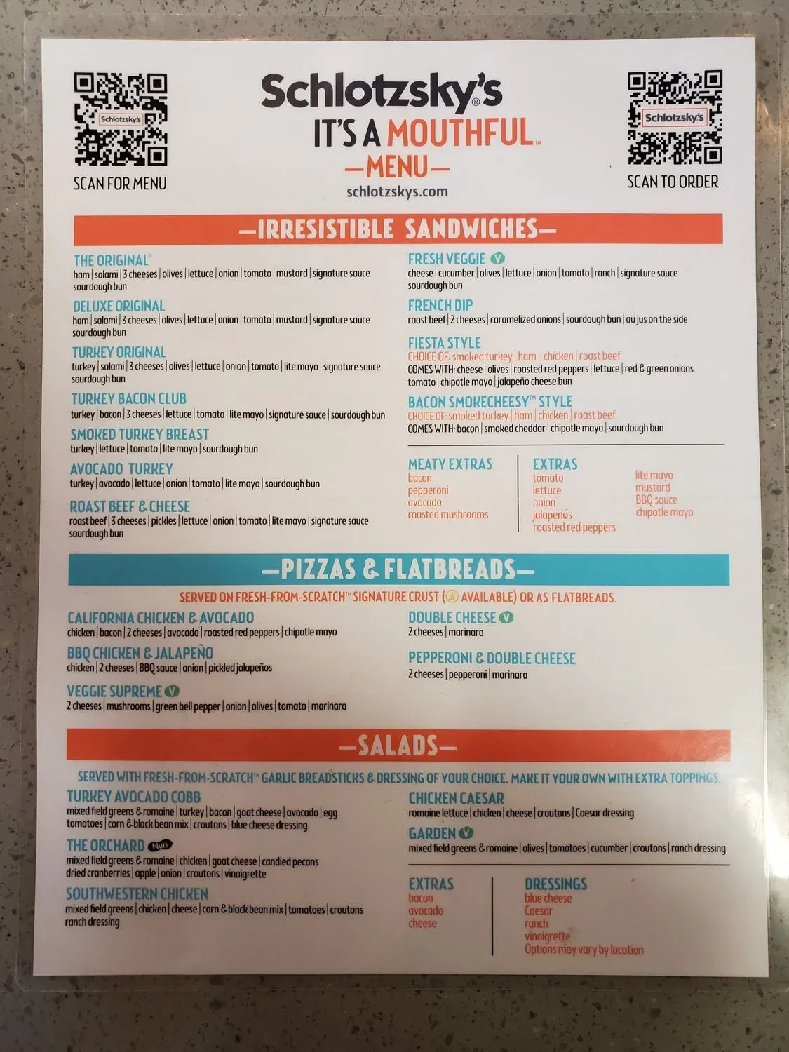 Menu 1