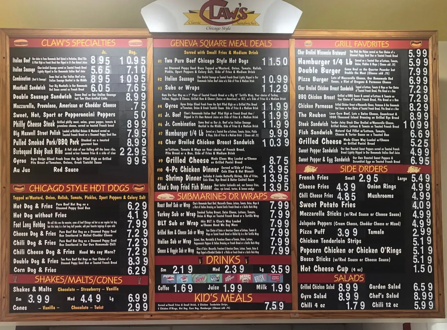 Menu 2