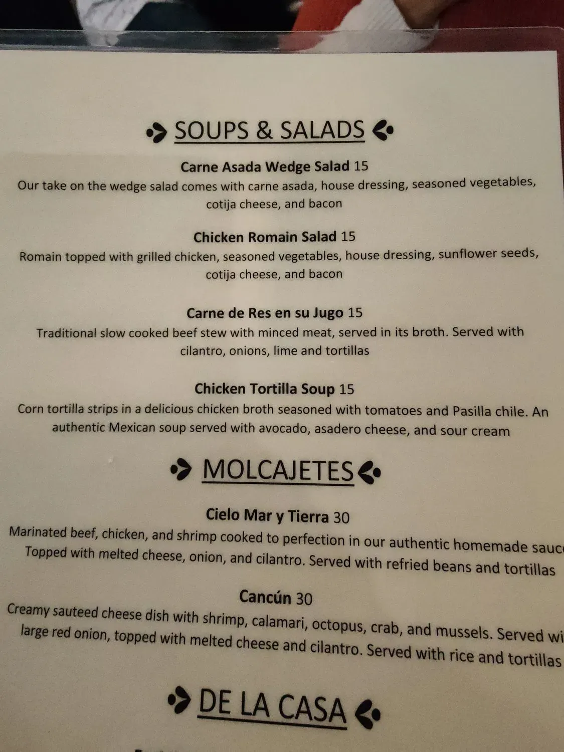 Menu 5