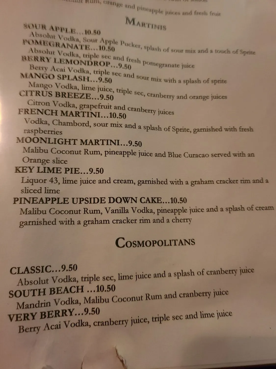 Menu 5