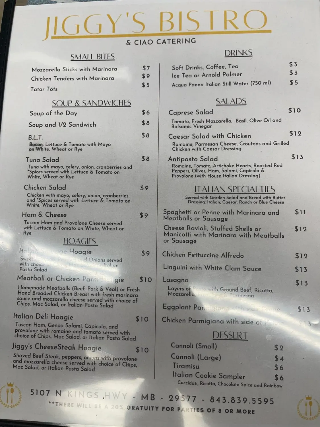 Menu 2