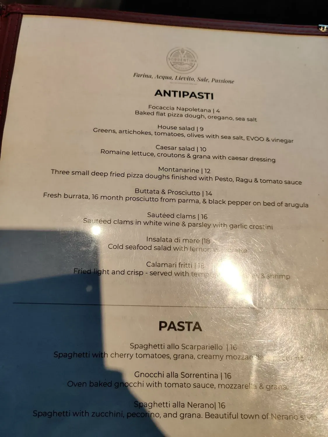 Menu 5