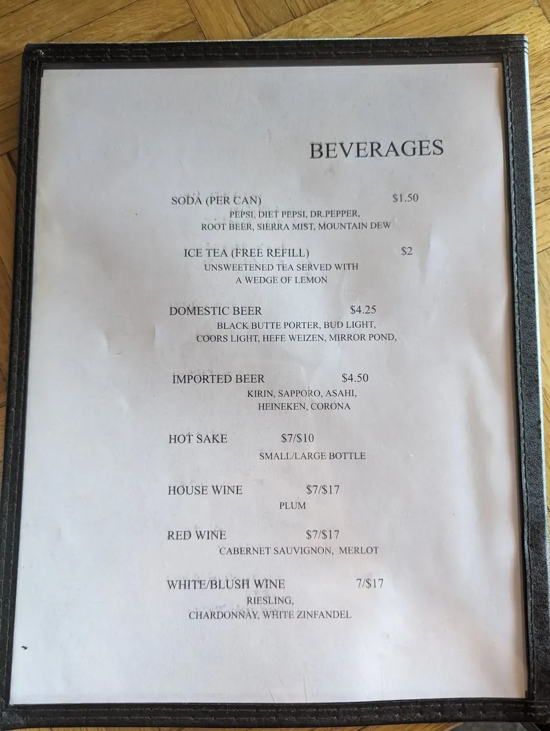 Menu 6