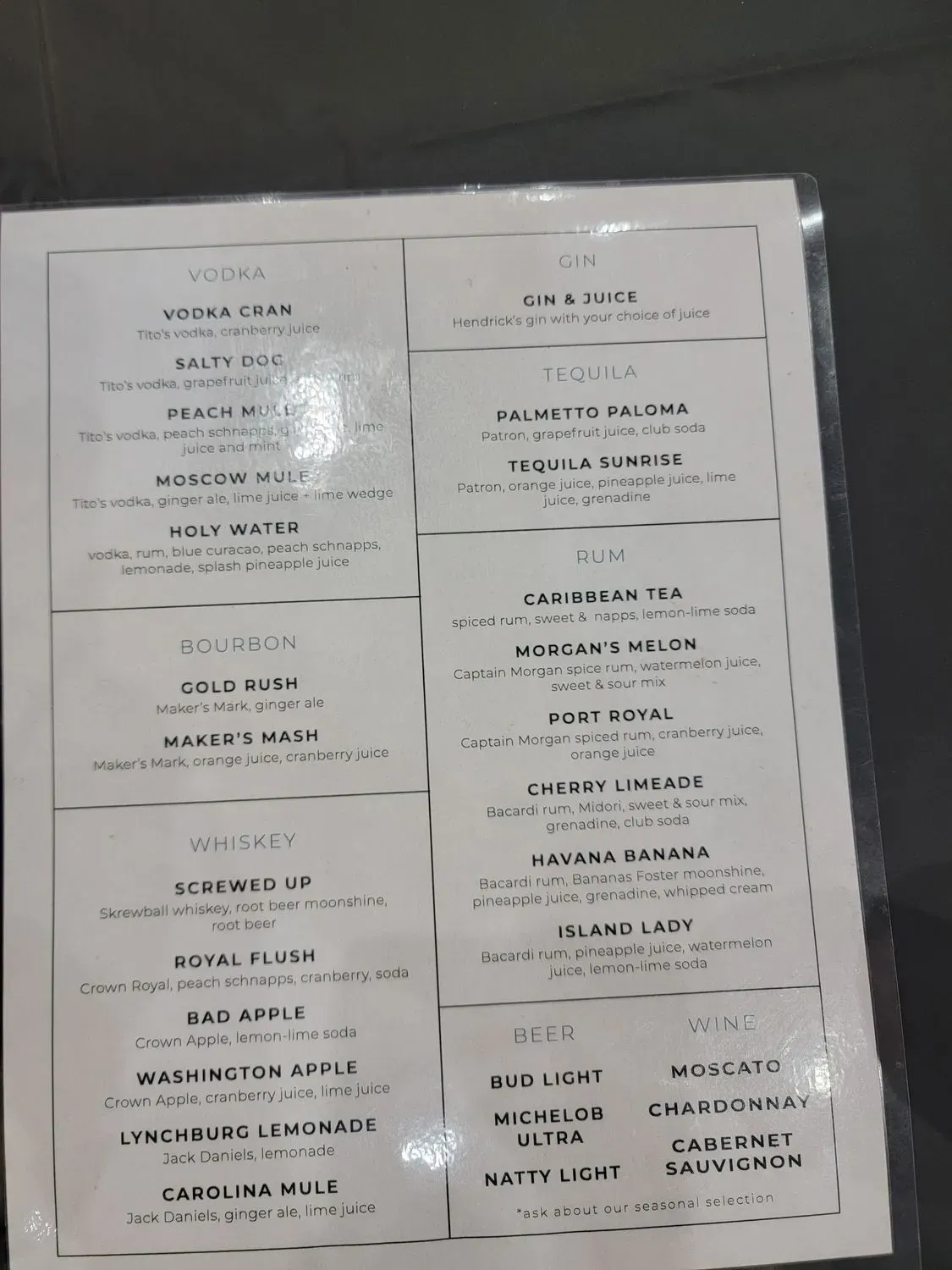 Menu 2