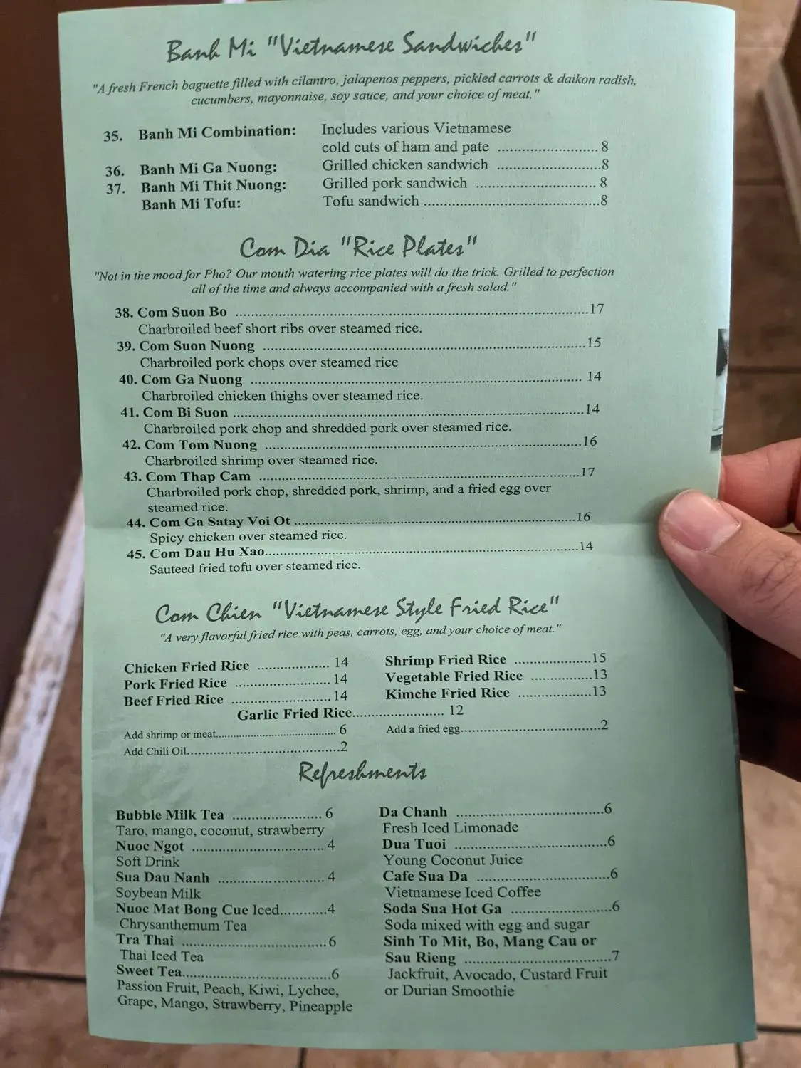 Menu 2