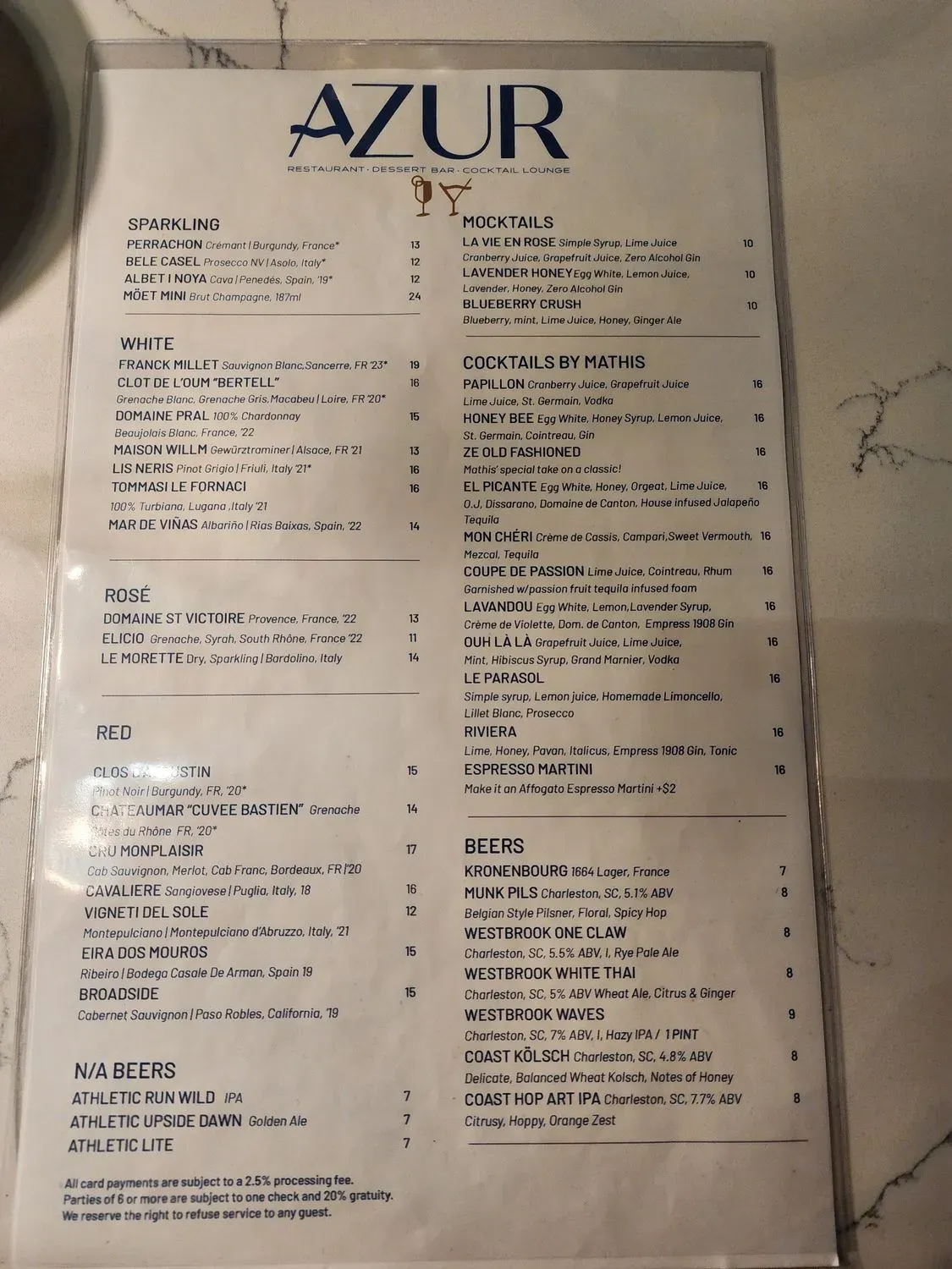 Menu 1