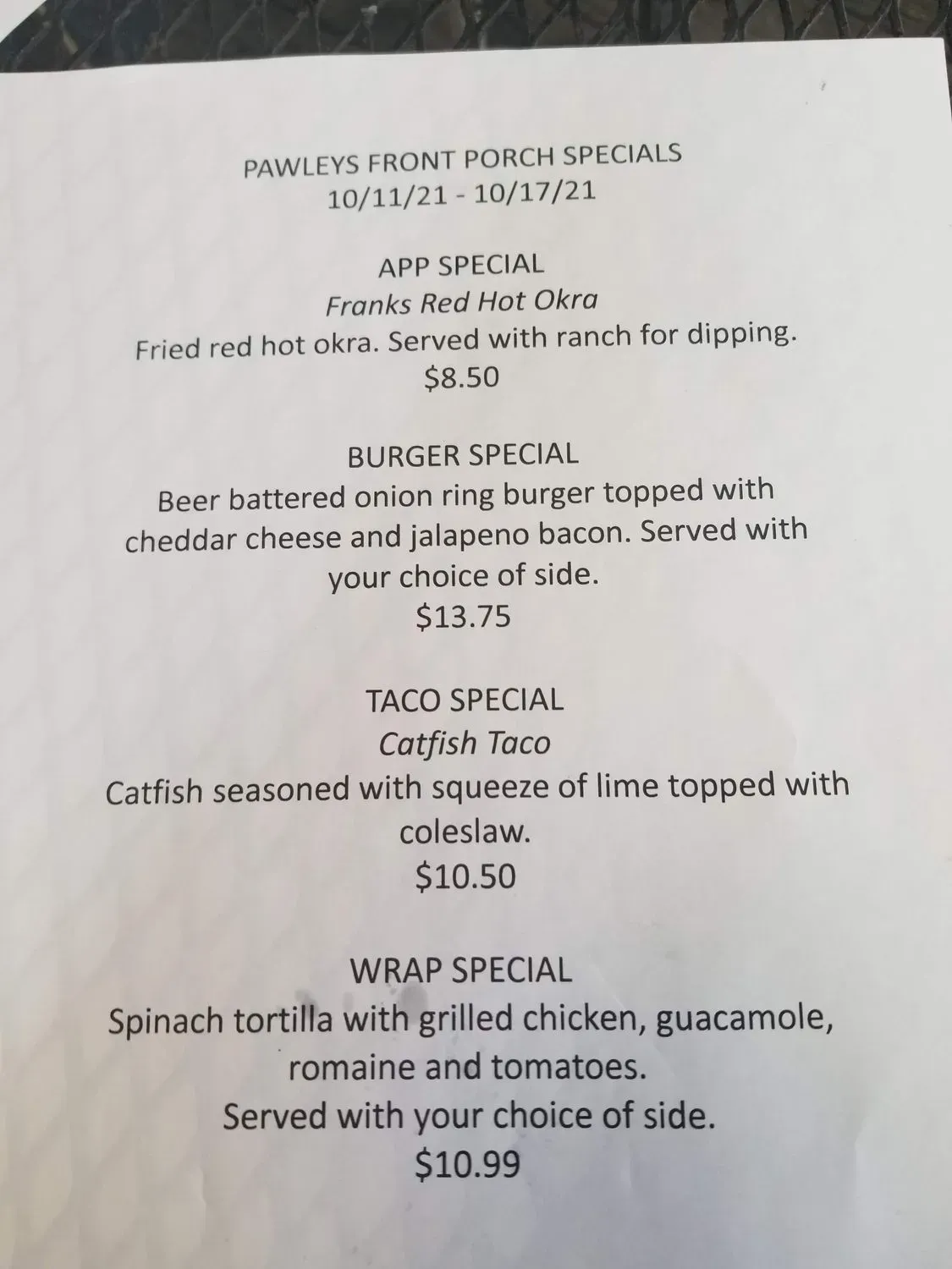 Menu 4