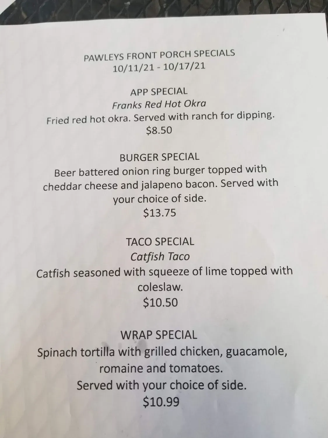 Menu 4