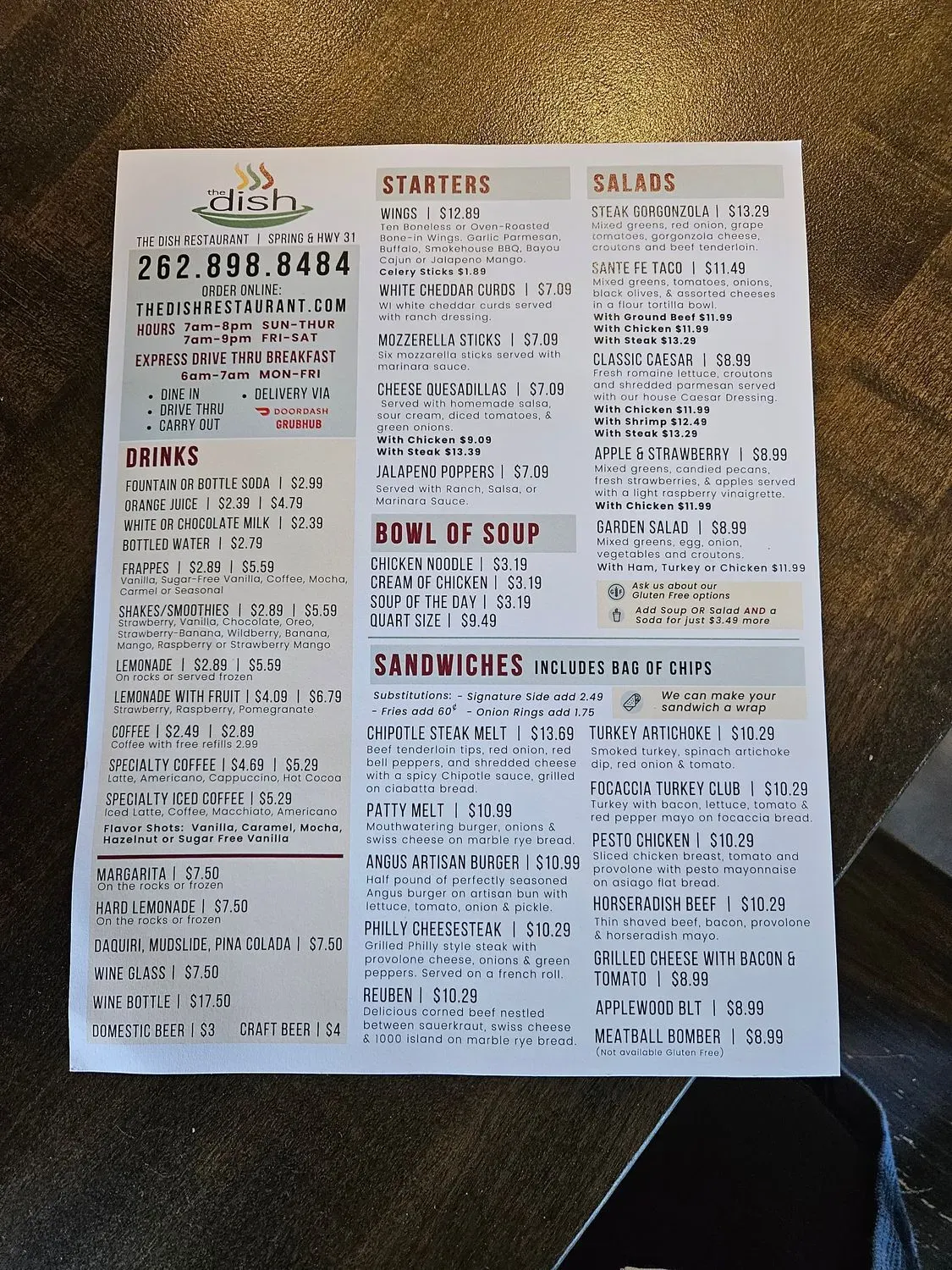 Menu 5