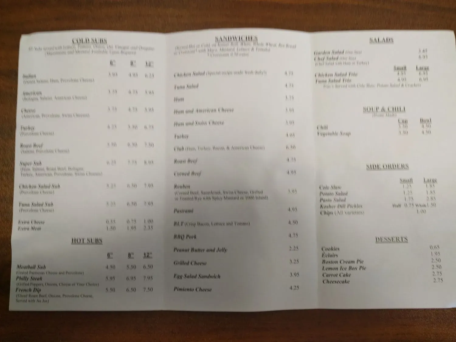 Menu 2