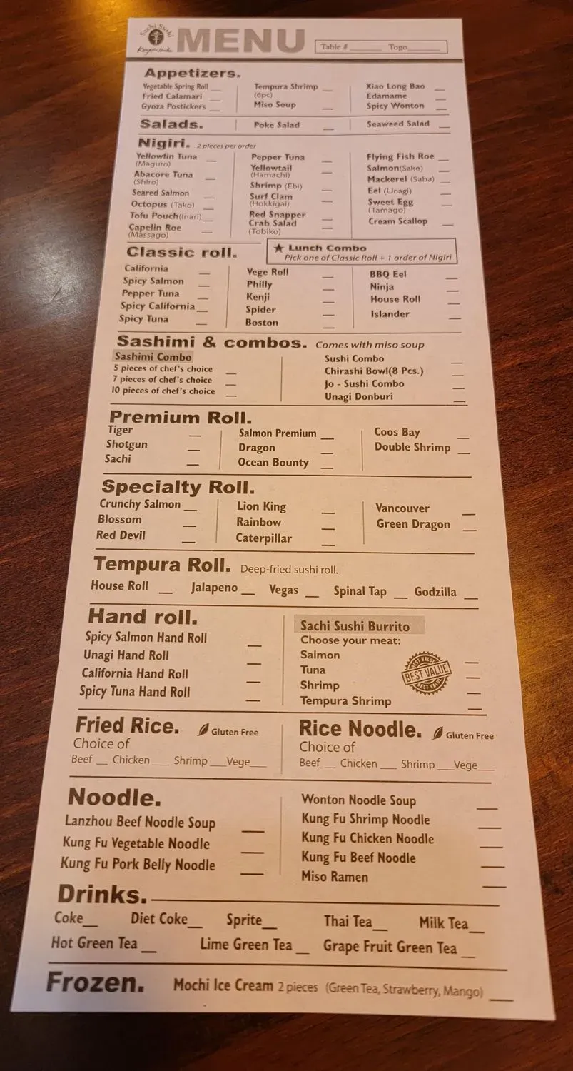 Menu 5