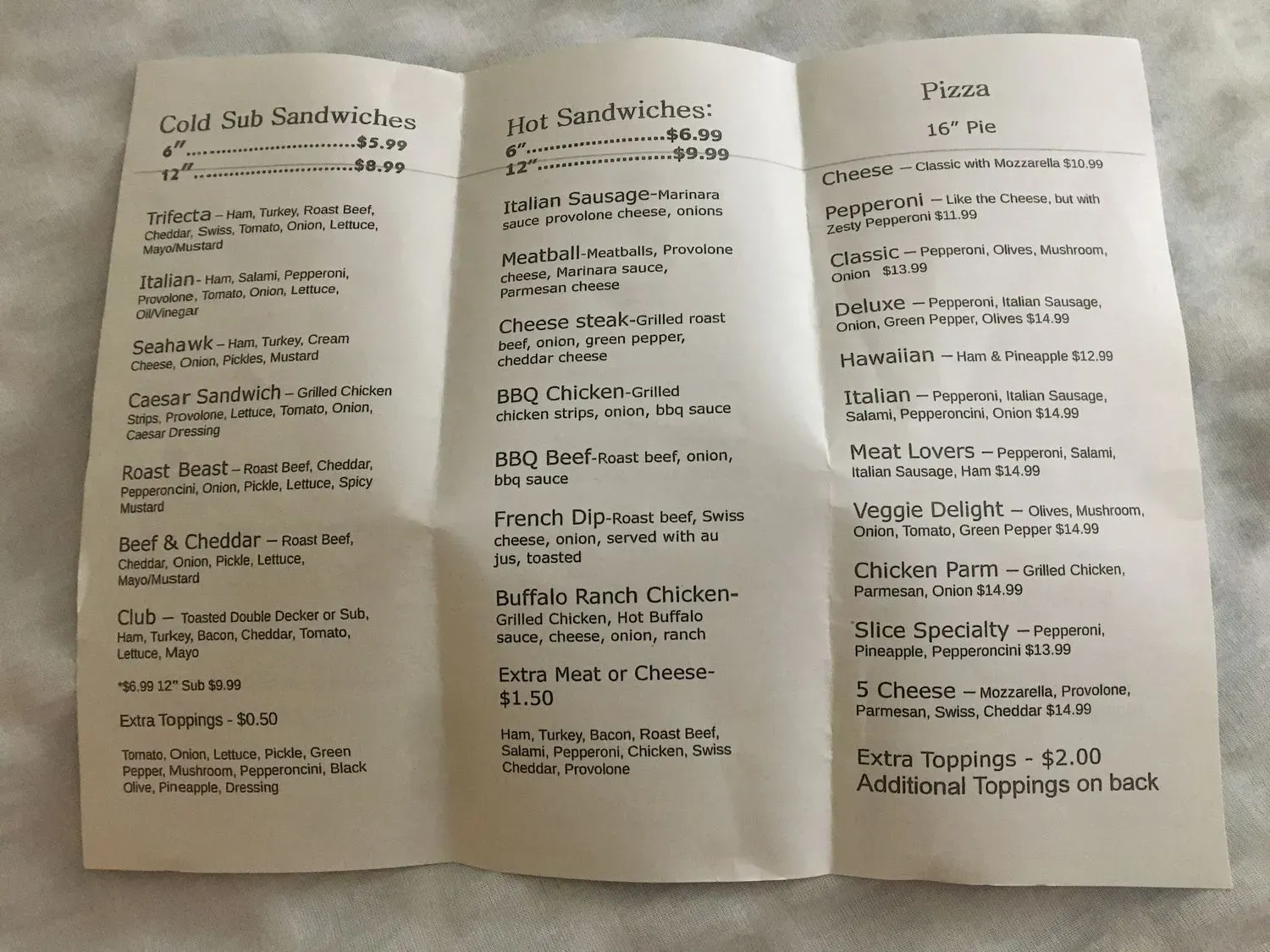 Menu 1