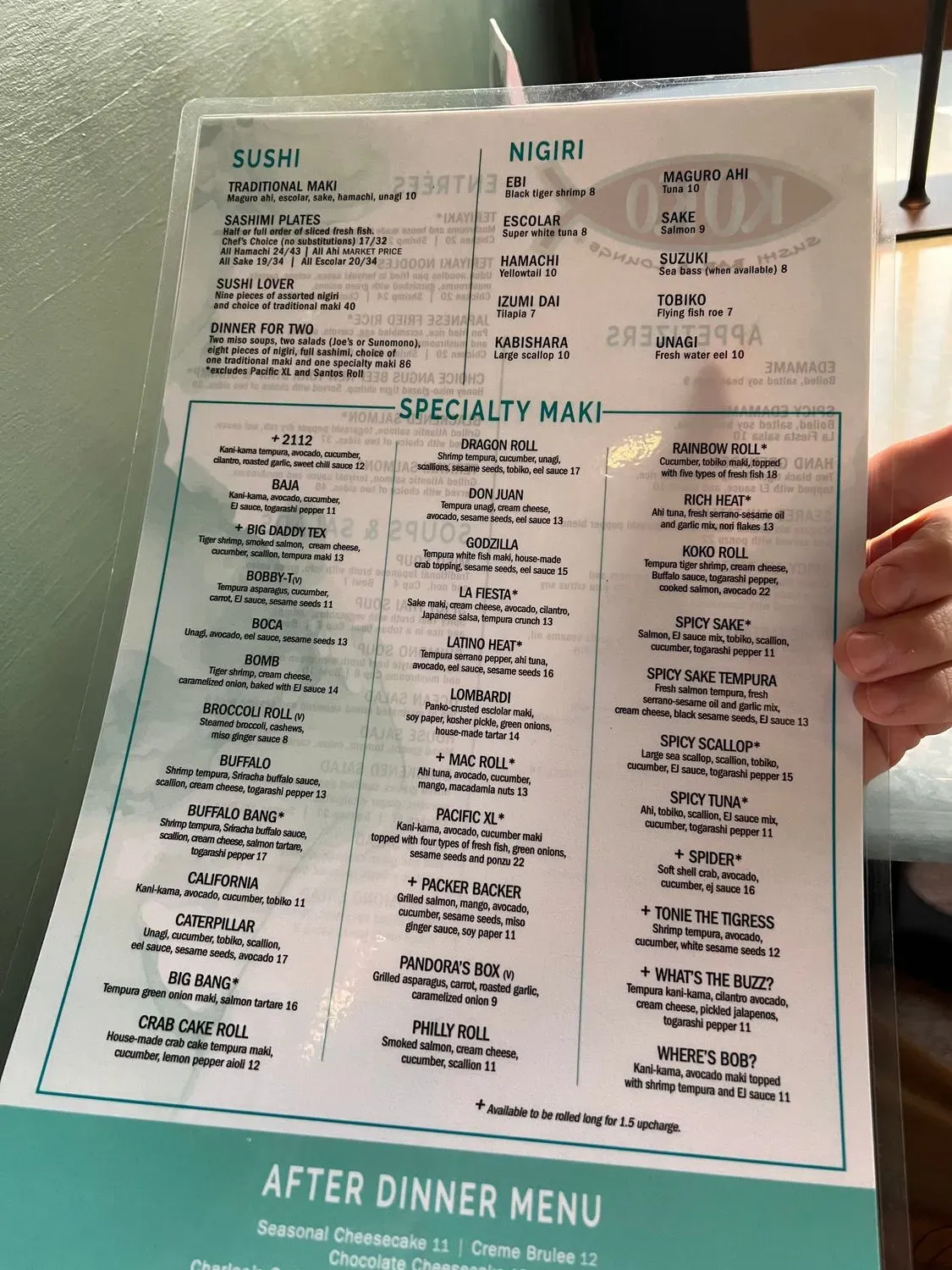 Menu 1