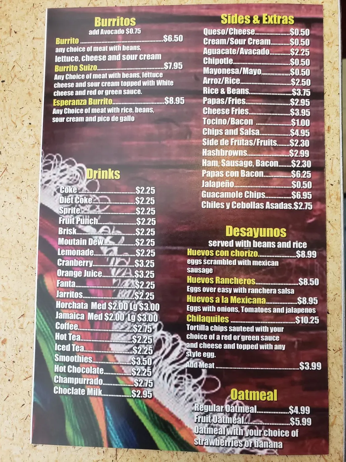 Menu 1