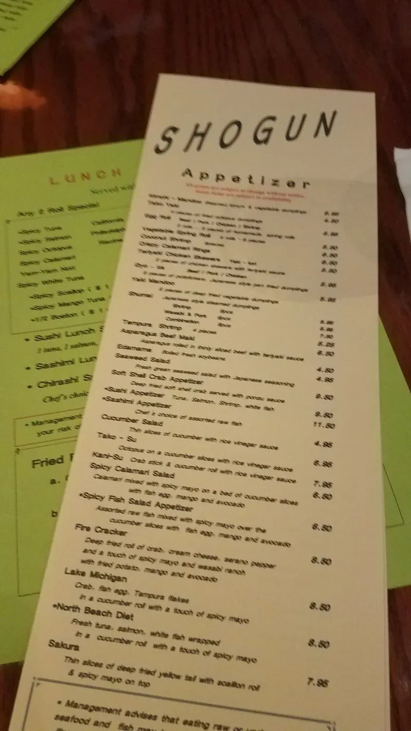 Menu 5