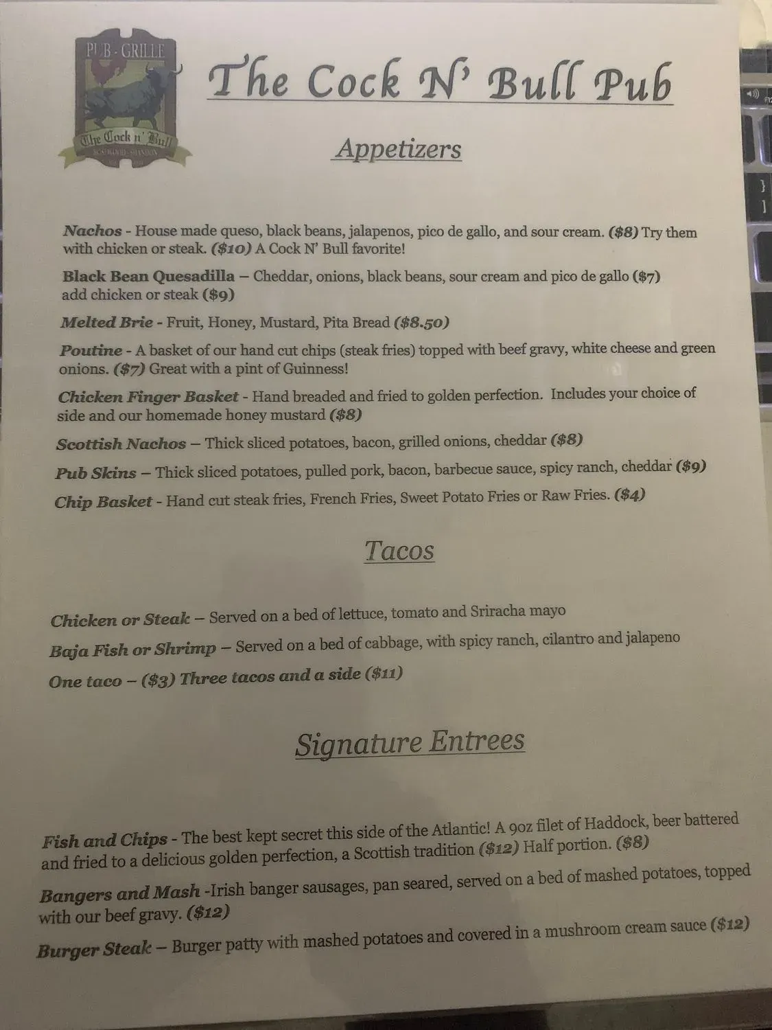 Menu 1