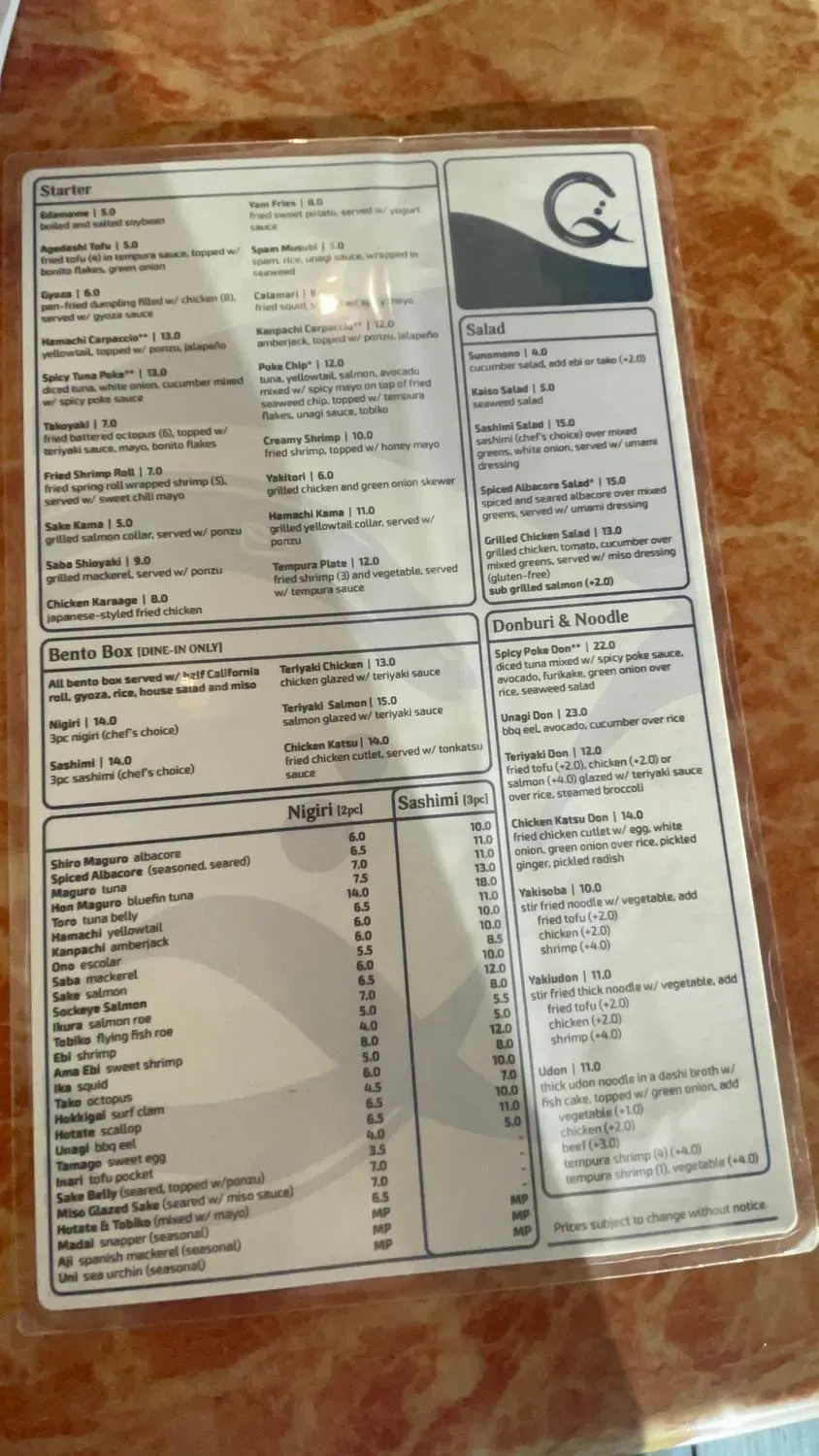 Menu 5