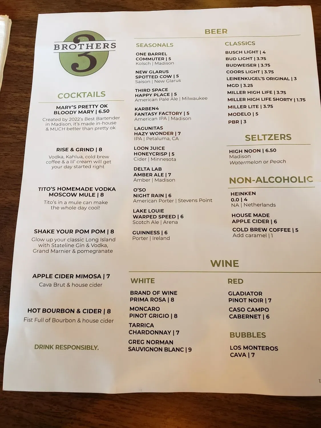 Menu 4