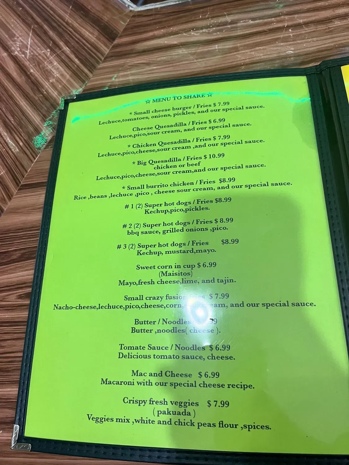 Menu 4