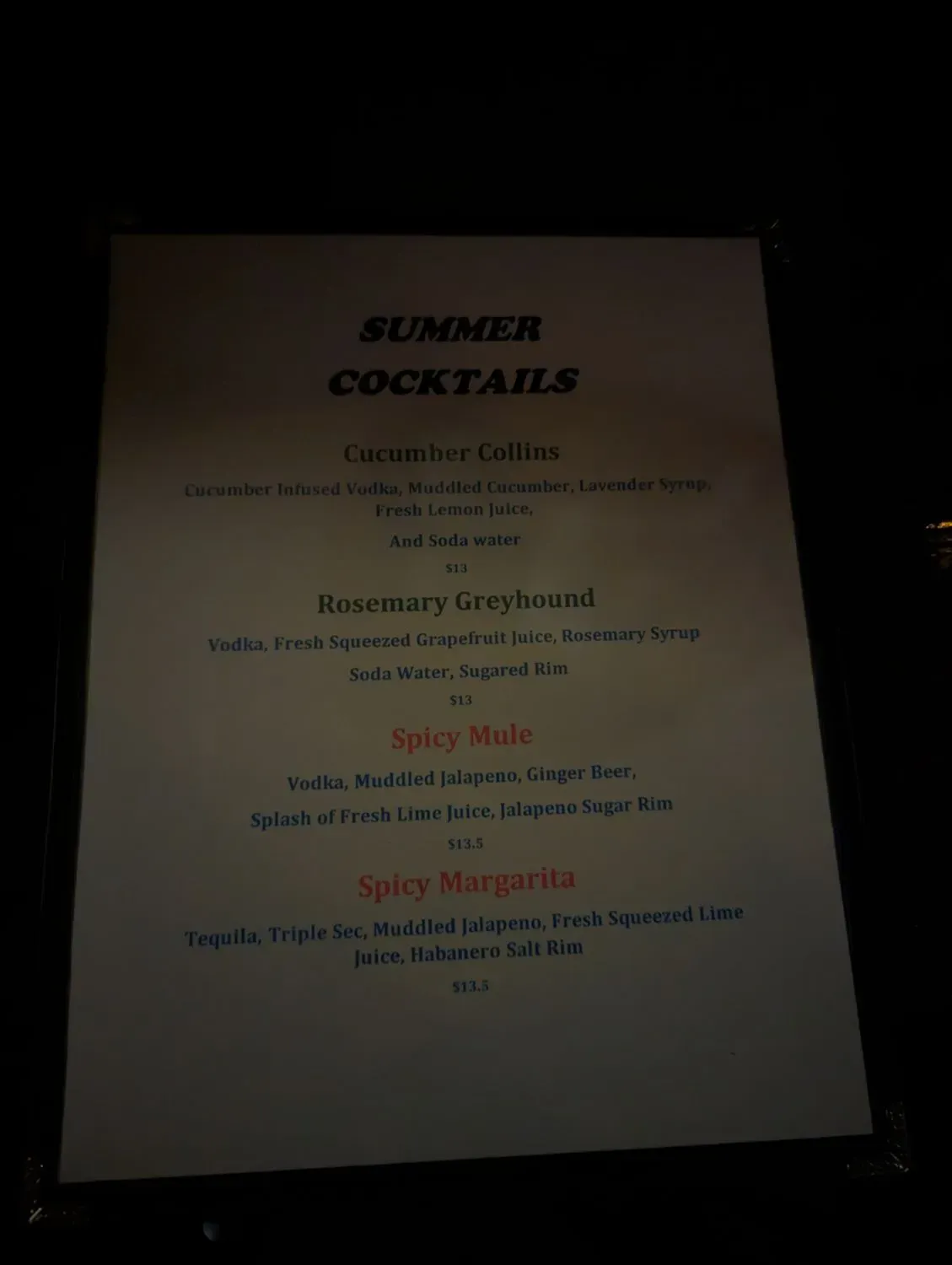 Menu 5