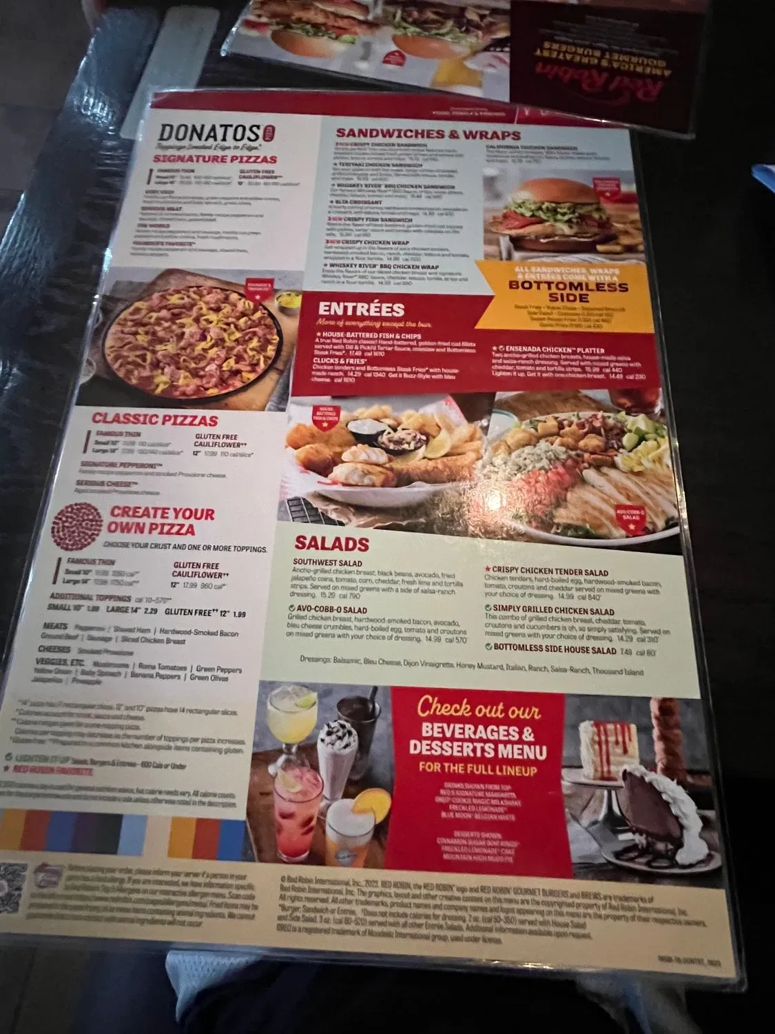 Red Robin Gourmet Burgers and Brews Menu - Updated October 2025