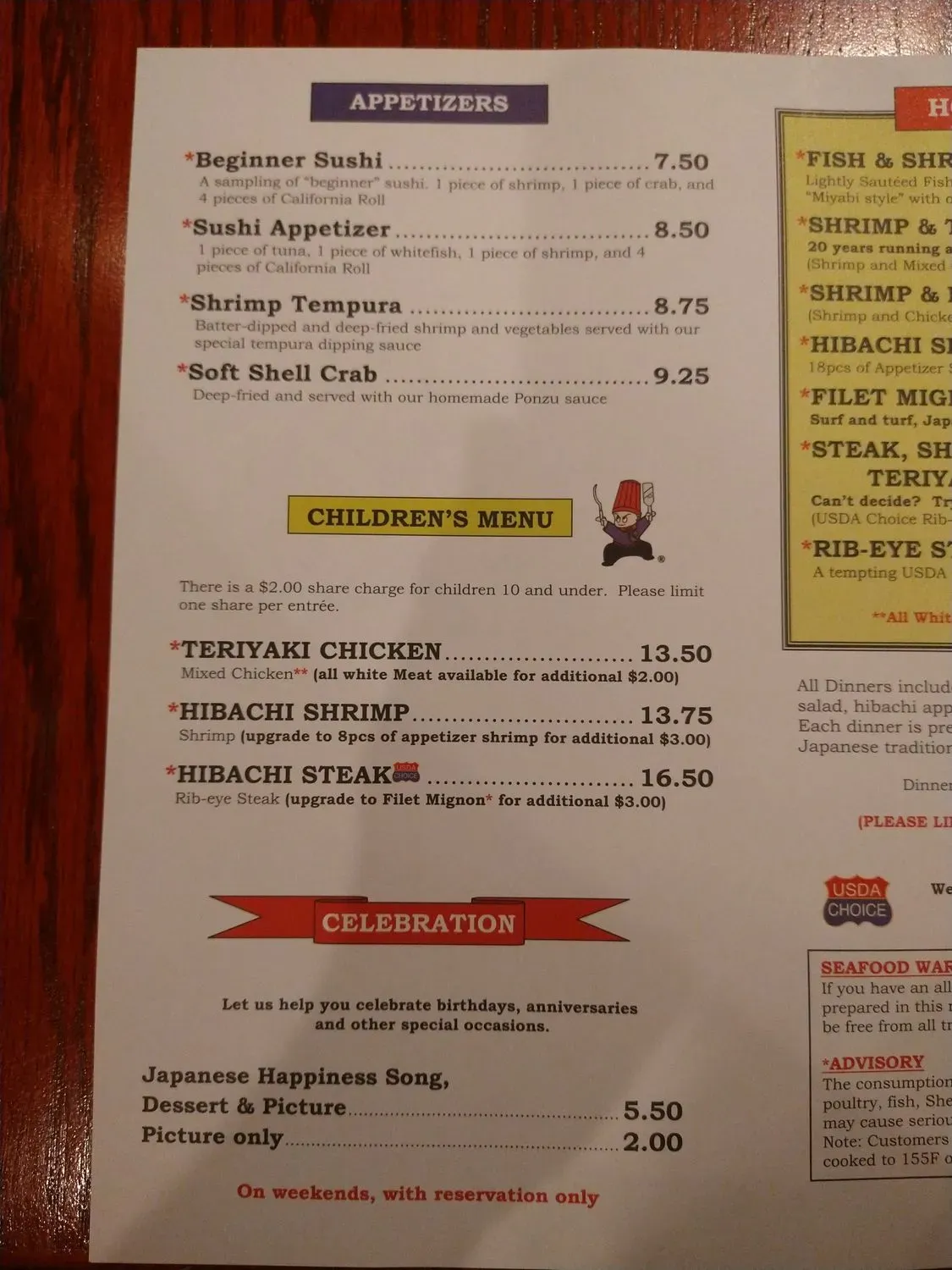 Menu 6