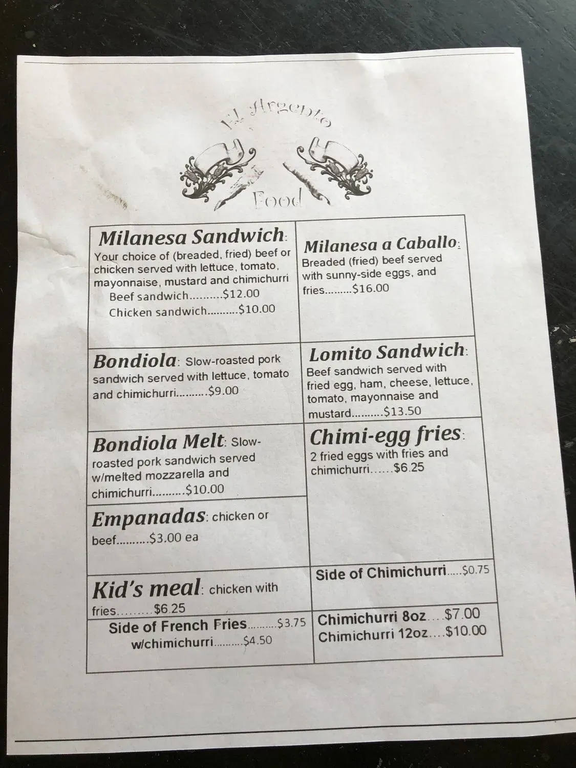 Menu 2