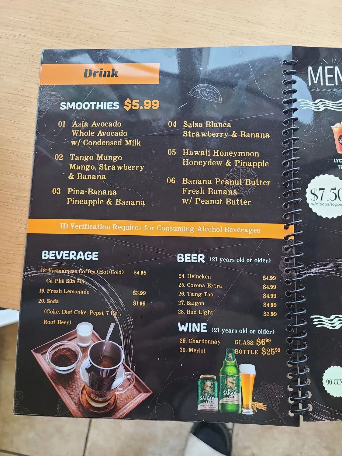 Menu 5