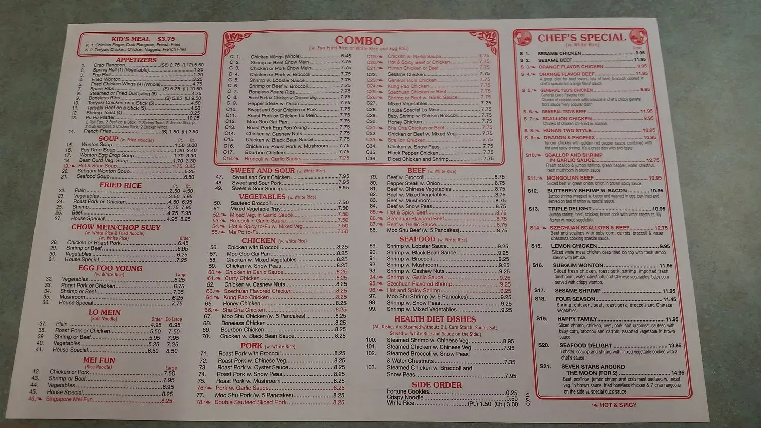 Menu 2