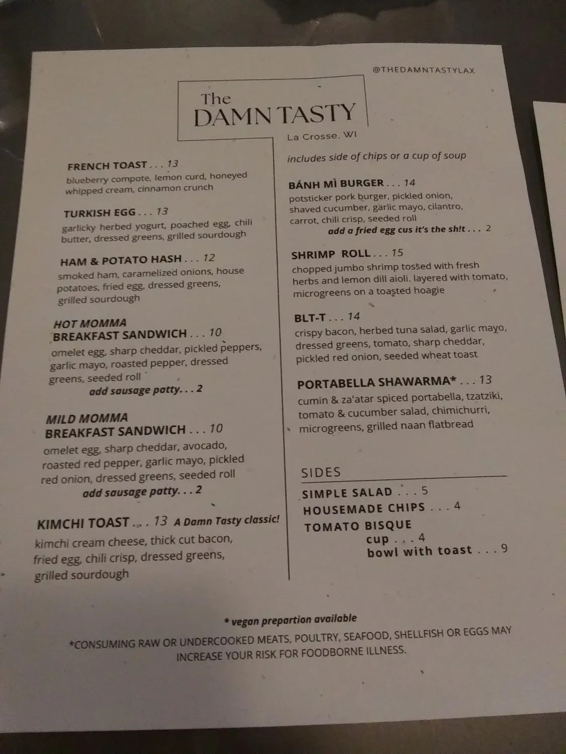 Menu 2