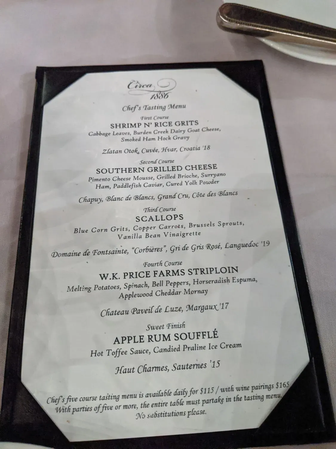 Menu 5