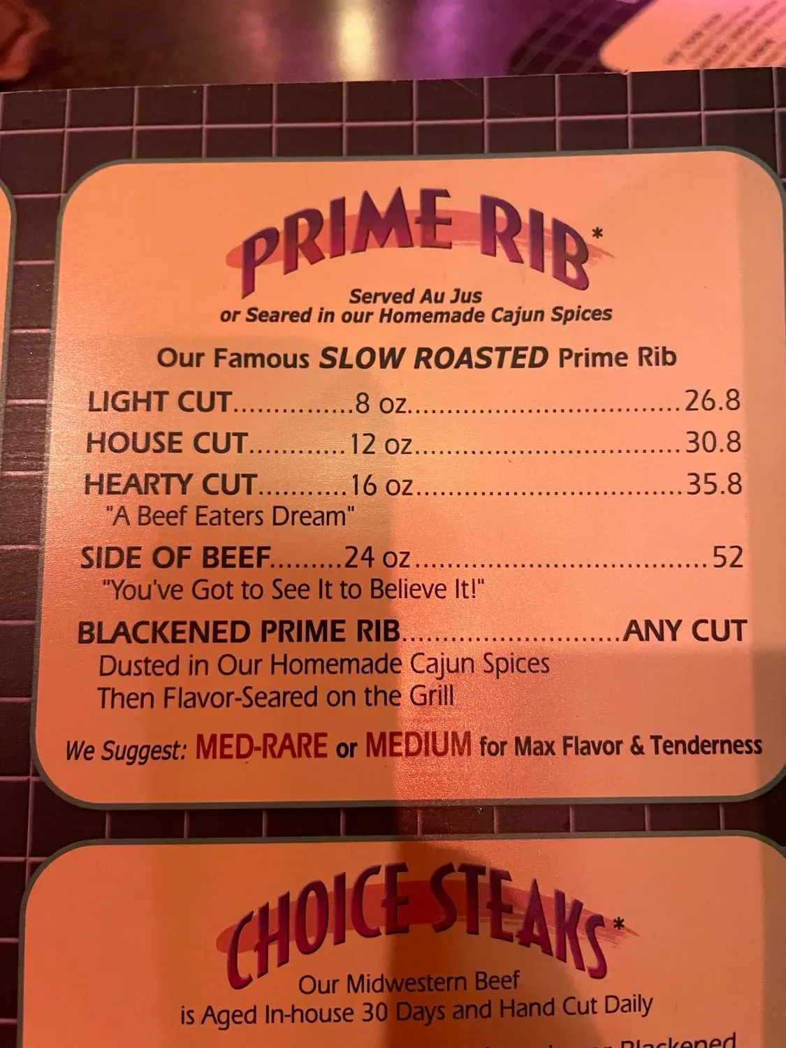 Menu 5